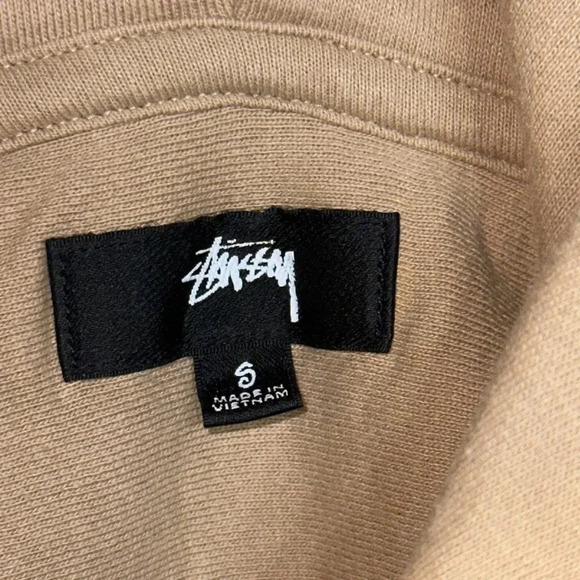Stussy Designer Basic Appliqué Designer Hoodie Sweatshirt SM - Picture 8 of 16
